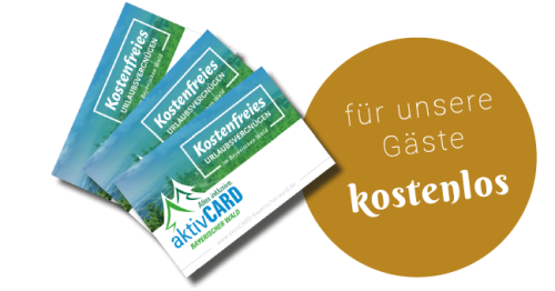 Grafik Erlebniscard Plus - für unsere Gäste kostenlos