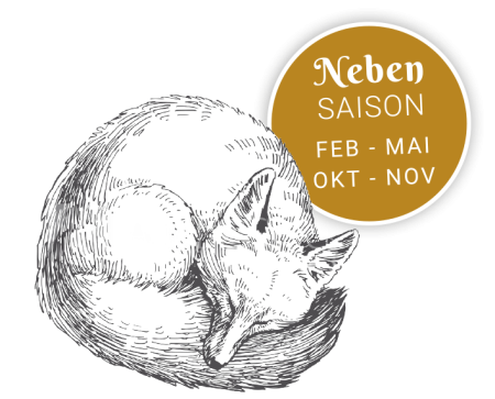 Nebensaison Feb-Mai und Okt-Nov